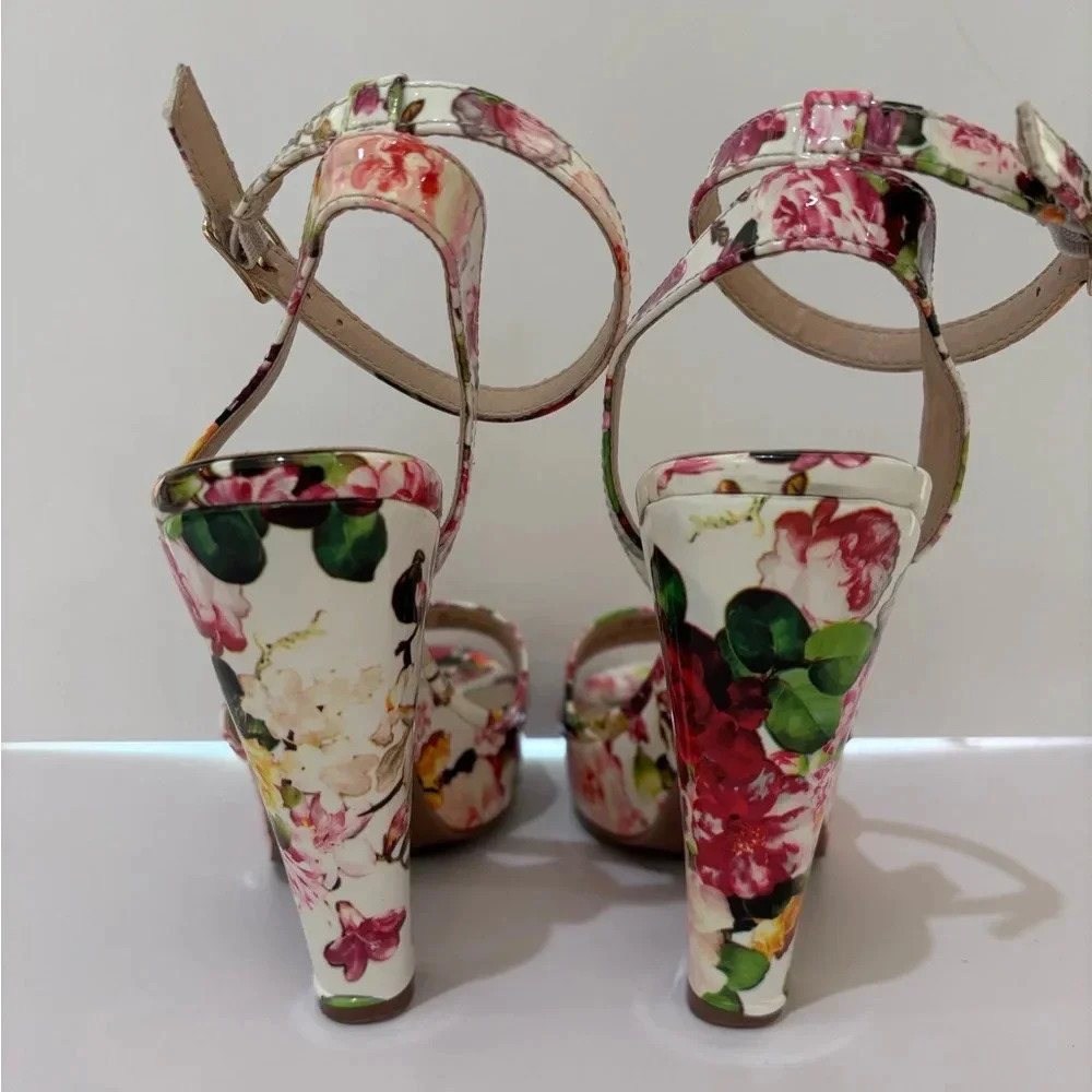 Nicole by Nicole Miller Floral Print Stiletto Heels Size 9M - Picture 5 of 8